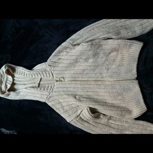 Knitted Zip Up Jacket with hood